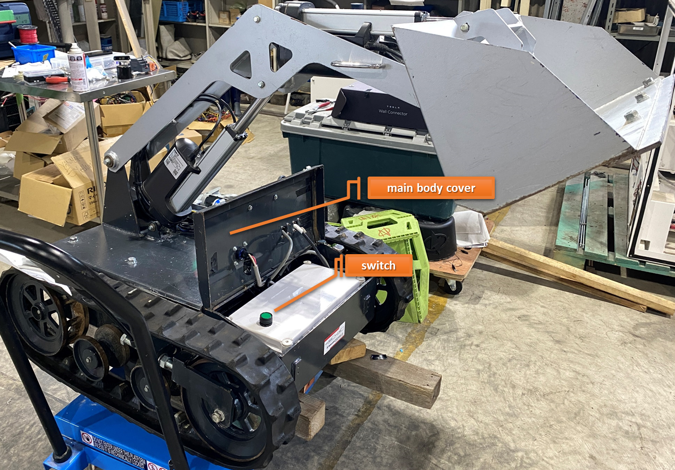 Opening main body cover